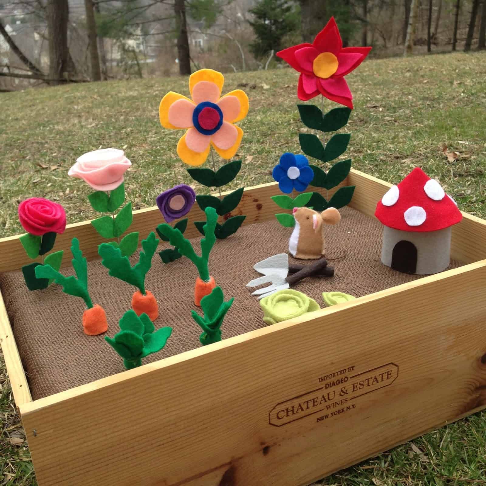 DIY plantable felt gardens Special Learning House