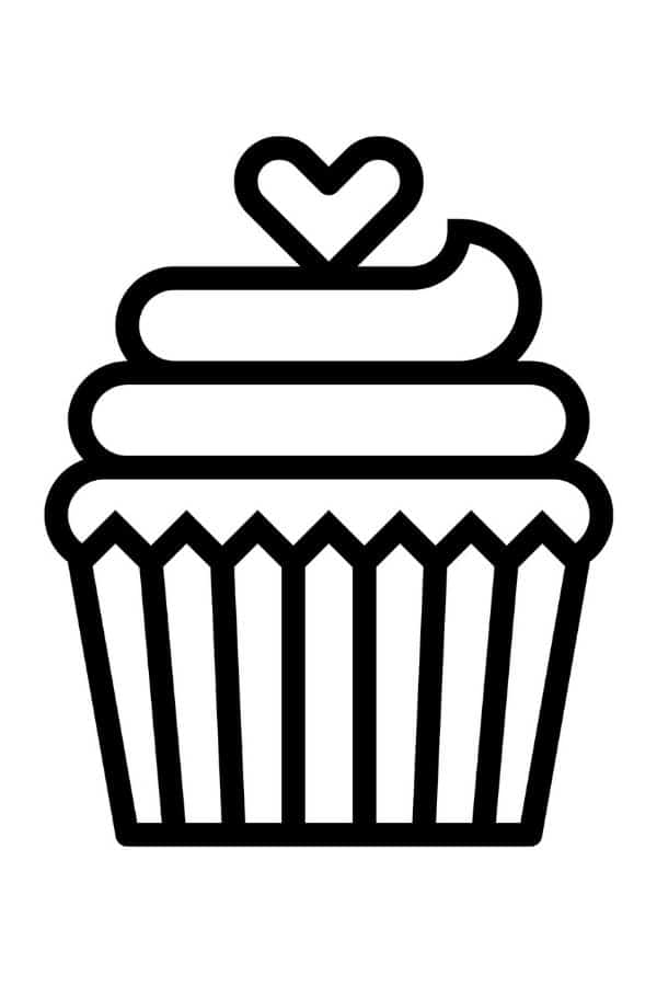 Coloring Pages Cupcakes : Free Printable Cupcake Coloring Pages For Kids : There are 20 different cupcake pages to color.